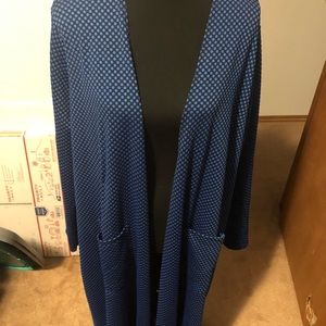 Blue Polka Dot Lularoe Sarah